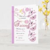 De Kaart van het Moederdag van de vriend met (Gele Bloem)