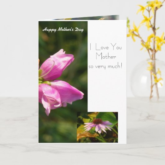 De Kaart van het moederdag van een Kind aan Mamma (Gele Bloem)