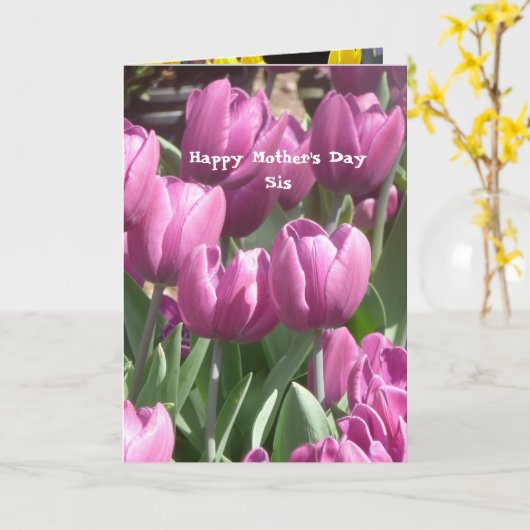 De Kaart van het moederdag van enig mamma om mamma (Gele Bloem)