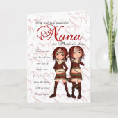 De Kaart van het Moederdag van Nana van Tweelingen (Voorkant)