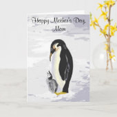 De Kaart van het Moederdag van Peguin (Gele Bloem)