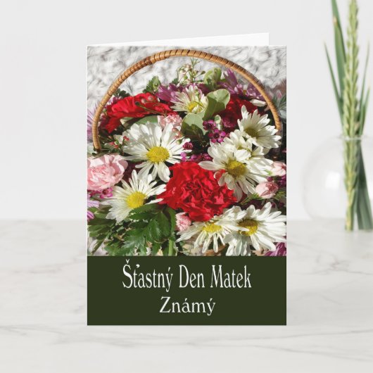 De Kaart van het moederdag voor Vriend in Tsjech (Voorkant)