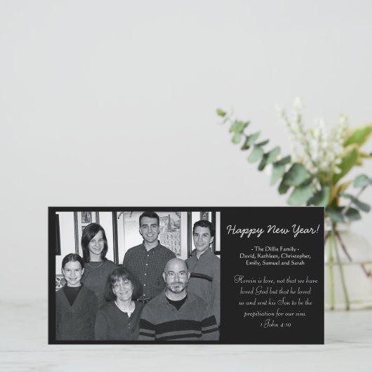 De Kaart van het nieuwjaar (Staand voorkant)