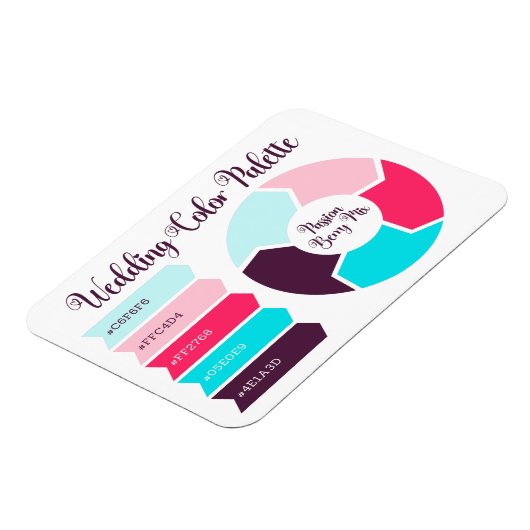 De Kaart van het Palet van de Kleur van het huweli Magneet (Linkerzijde)