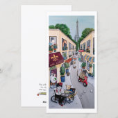 De kaart van het Parijse café (Voorkant / Achterkant)