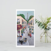 De kaart van het Parijse café (Staand voorkant)