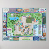 De kaart van het plein van de Goede Plaats Poster (Voorkant)