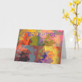 De Kaart van het Pop-art van de brandbestrijder (Gele Bloem)