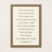 De Kaart van het Prayer van de Band van de Schrift (Voorkant)