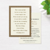 De Kaart van het Prayer van de Band van de Schrift (Bureau)