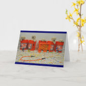 De Kaart van het Puppy van de Emmer van de verf (Gele Bloem)