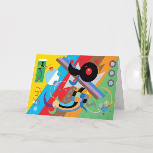De Kaart van het Puppy van Kandinsky #2 (Voorkant)
