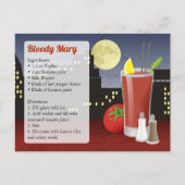 De Kaart van het Recept van de bloody mary (Voorkant)