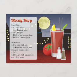 De Kaart van het Recept van de bloody mary
