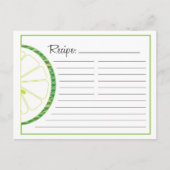 De Kaart van het Recept van het limoen (Voorkant)