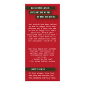 De Kaart van het Rek van de Wandelaar van de hond  (Achterkant)