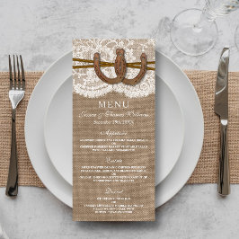 De Kaart van het Rustic Hoefijzer Wedding Collecti