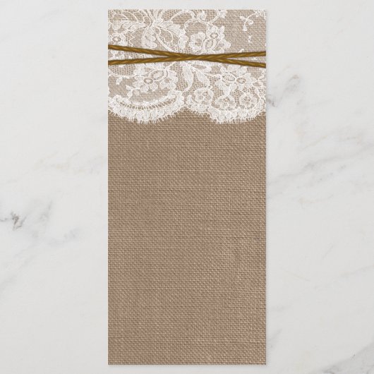 De Kaart van het Rustic Hoefijzer Wedding Collecti (Achterkant)