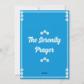 De Kaart van het sereniteitsgebed (Achterkant)