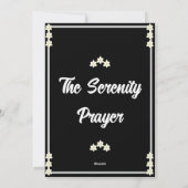 De Kaart van het sereniteitsgebed (Achterkant)