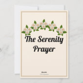 De Kaart van het sereniteitsgebed (Achterkant)