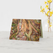 De kaart van het Show van de boomstam in kleur (Gele Bloem)