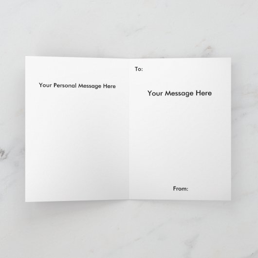 De Kaart van het Silhouet van vaderdag (Binnen)