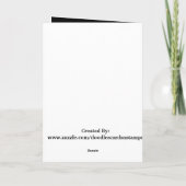 De kaart van het Stinkdier van de verjaardag (Achterkant)