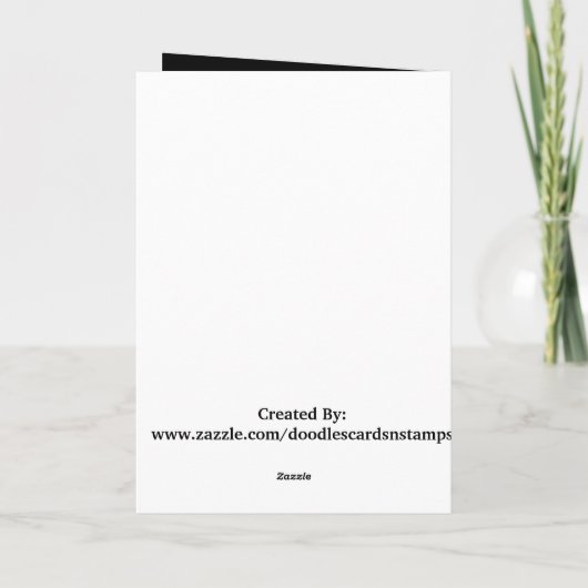 De kaart van het Stinkdier van de verjaardag (Achterkant)