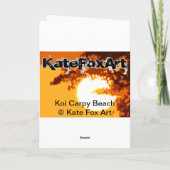 De Kaart van het Strand van Carpy van Koi (Achterkant)