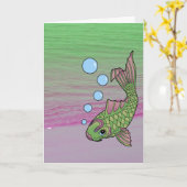 De Kaart van het Strand van Carpy van Koi (Gele Bloem)