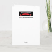 De kaart van het streepjesexamen is overgegaan (Achterkant)