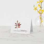 de kaart van het Thanksgivingblad (Gele Bloem)