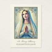 De Kaart van het uitvaartgebed van de Heilige Mari (Voorkant)