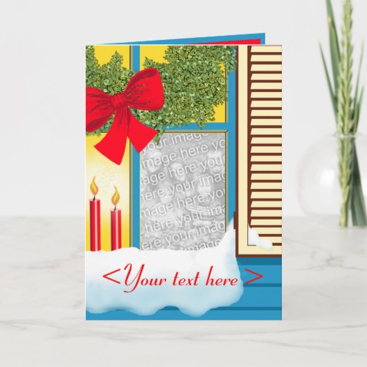 De Kaart van het VENSTER van KERSTMIS (Voorkant)
