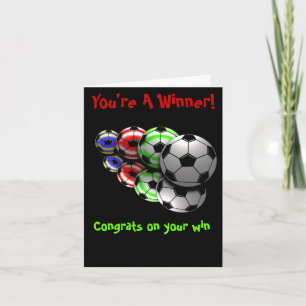 De Kaart van het Voetbal van gelukwensen