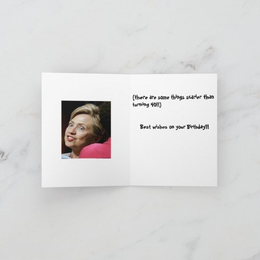 de kaart van Hillary clinton (Binnen)