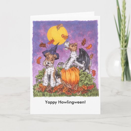 De Kaart van Howlingween van Yappy met Envelop (Voorkant)