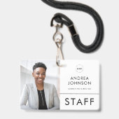 De Kaart van identiteitskaart van de Foto van het Badge (Front with Lanyard)