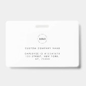 De Kaart van identiteitskaart van de Foto van het Badge (Back)