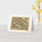 De Kaart van Italië door Ortelius 1570 (Gele Bloem)