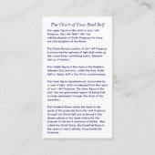 De kaart van je echte zelf contactkaartje (Achterkant)