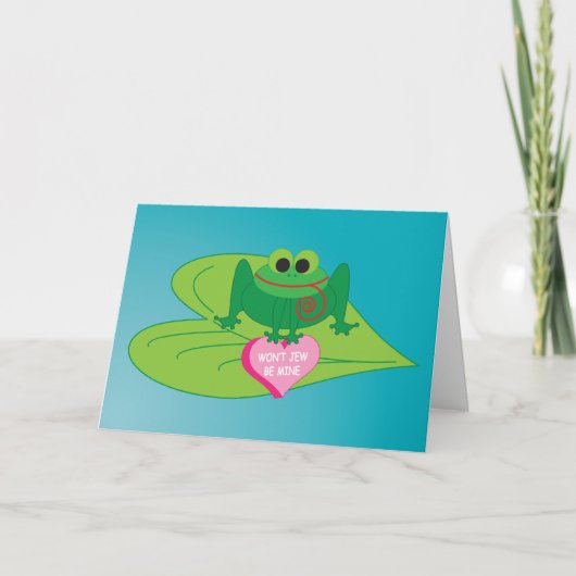 De Kaart van Joods Valentijn: Zal Jood geen Mijn (Voorkant)