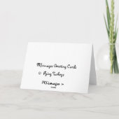 De Kaart van kalkoenen tijdens de vlucht (Achterkant)