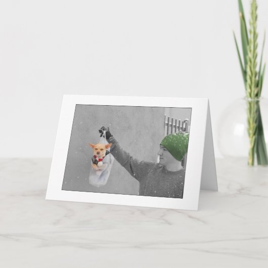 DE KAART VAN KERSTMIS CHIHUAHUA (Voorkant)