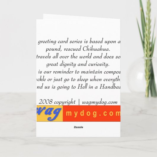 DE KAART VAN KERSTMIS CHIHUAHUA (Achterkant)