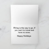 De Kaart van Kerstmis en van de Vakantie van rv (Binnen)