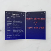 De Kaart van Kerstmis van de Stier (Binnen)