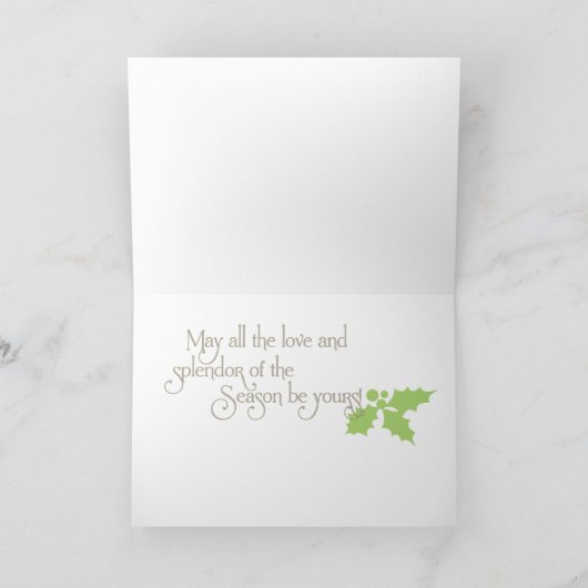 De Kaart van Kerstmis van Holidaze van de mink - (Binnen)