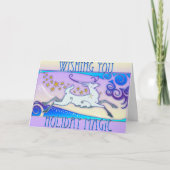 De Kaart van Kerstmis van Holidaze van de mink - (Voorkant)